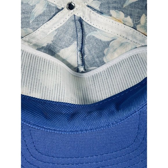 Park City San Sun Tropical Hawaiian Orchid Baseball Hat Blue Adjustable Vintage - Picture 12 of 12